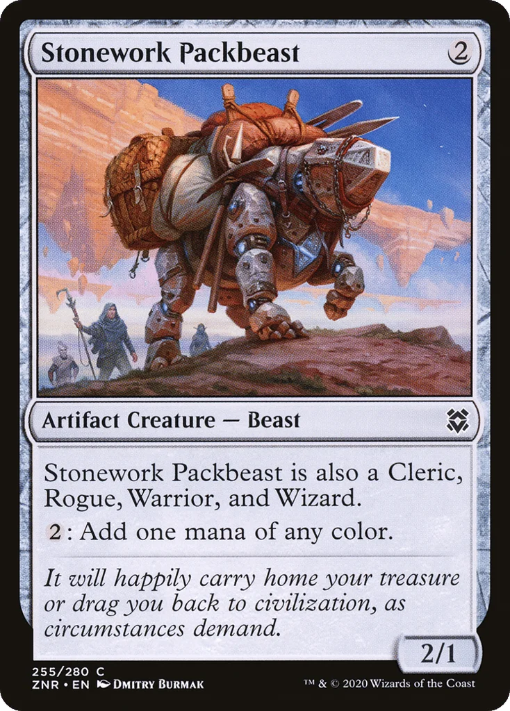 Stonework Packbeast · Zendikar Rising