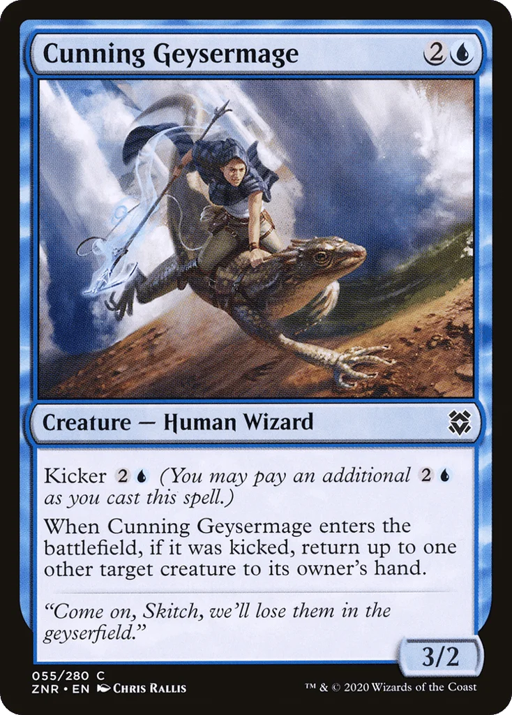 Cunning Geysermage · Zendikar Rising
