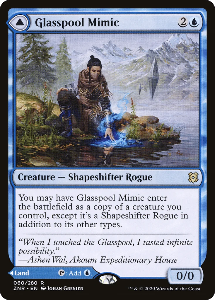 Glasspool Mimic // Glasspool Shore · Zendikar Rising