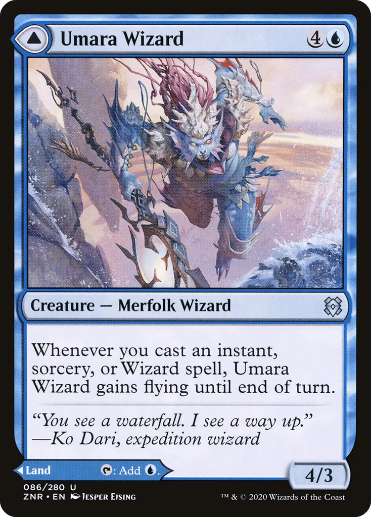 Umara Wizard // Umara Skyfalls · Zendikar Rising