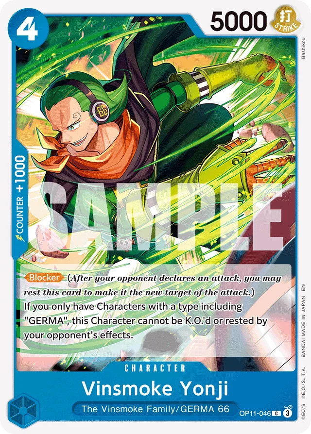 Vinsmoke Yonji · A Fist Of Divine Speed