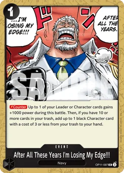 After All These Years I'm Losing My Edge!!!