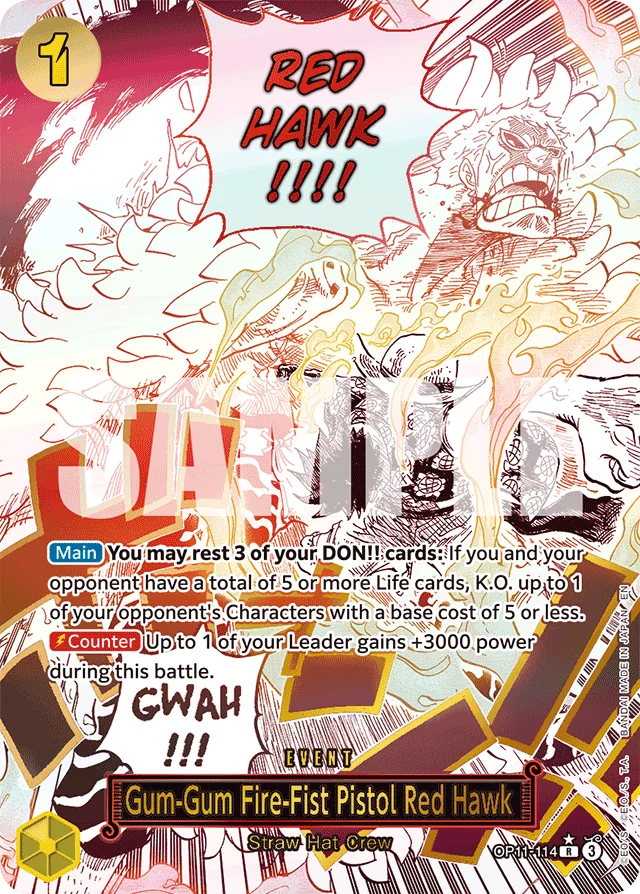 Gum-Gum Fire-Fist Pistol Red Hawk · A Fist Of Divine Speed