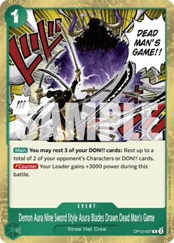 Demon Aura Nine Sword Style Asura Blades Drawn Dead Man's Game
