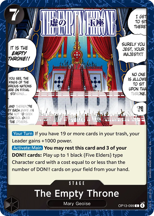 The Empty Throne · Carrying On His Will