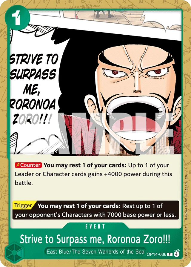 Strive to Surpass me, Roronoa Zoro!!! · The Azure Sea's Seven