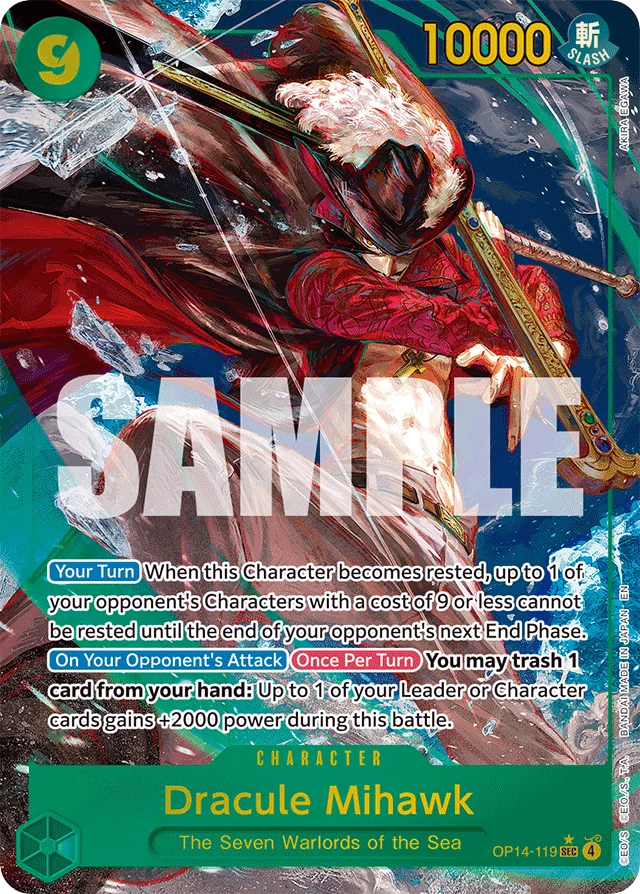 Dracule Mihawk · The Azure Sea's Seven