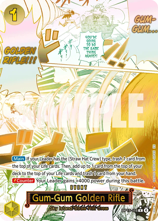 Gum-Gum Golden Rifle · Adventure on Kami's Island