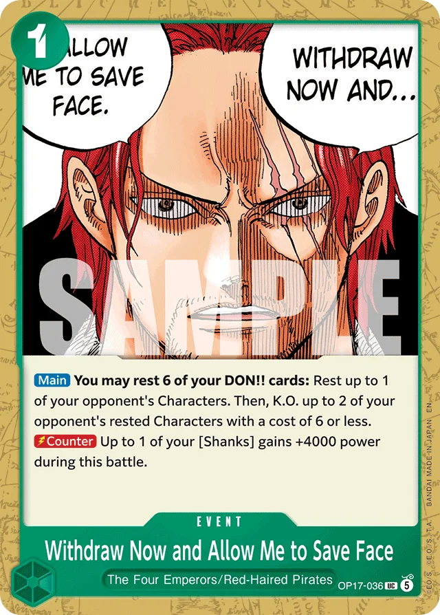 Withdraw Now and Allow Me to Save Face · The World's Strongest Warriors
