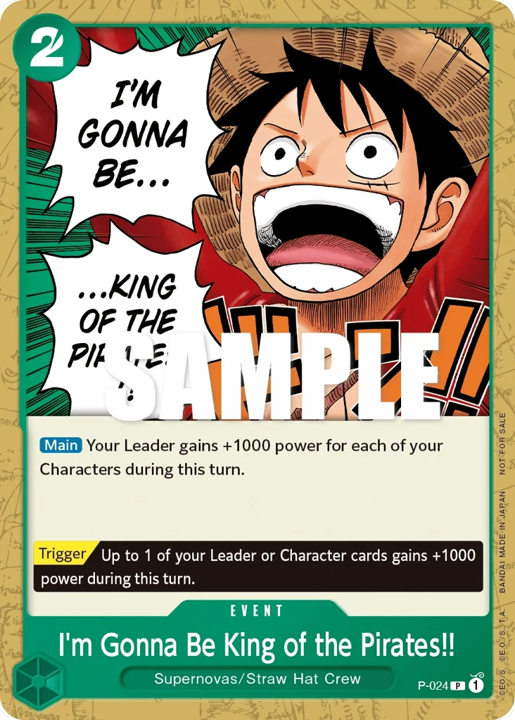 I'm Gonna Be King of the Pirates!! · Promos