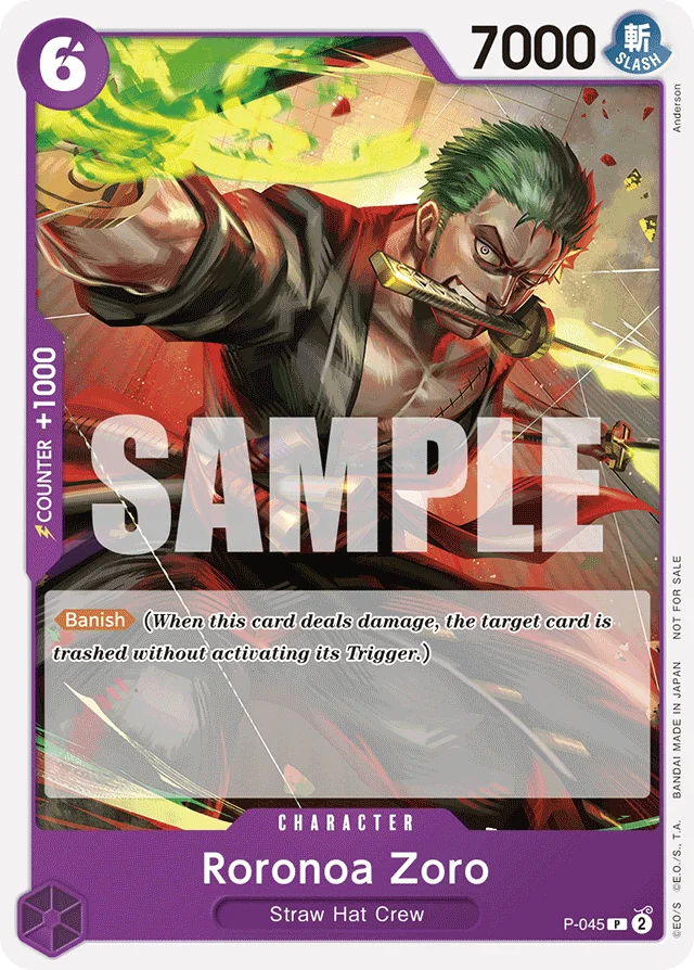 Roronoa Zoro · Promos