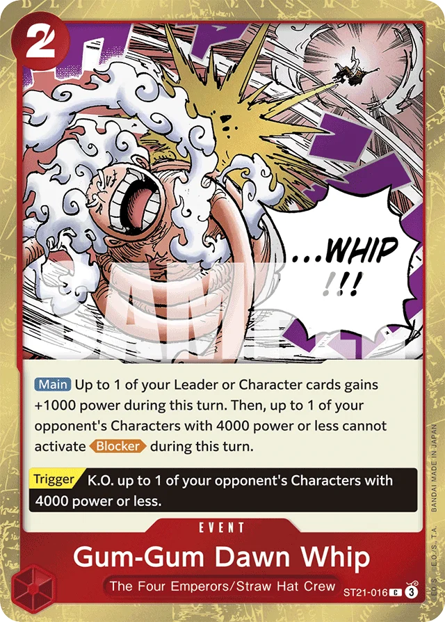 Gum-Gum Dawn Whip · EX Gear 5