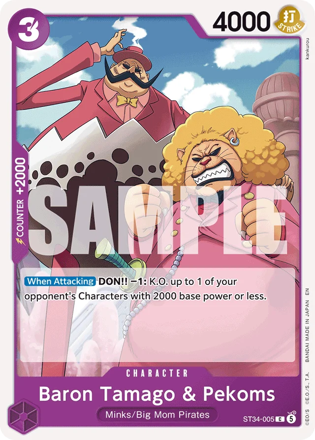 Baron Tamago & Pekoms · PURPLE Charlotte Katakuri