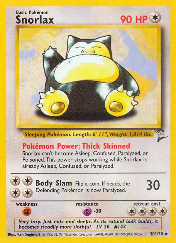 Snorlax · Base Set 2
