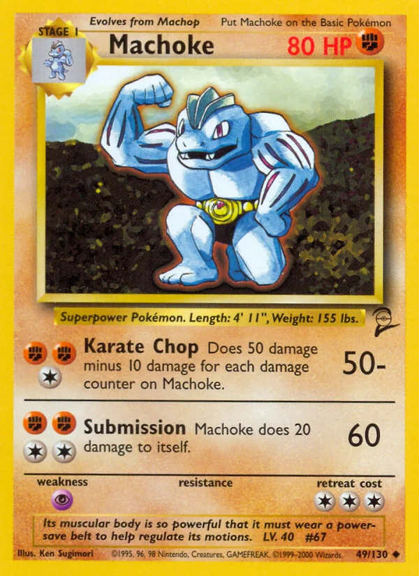 Machoke · Base Set 2