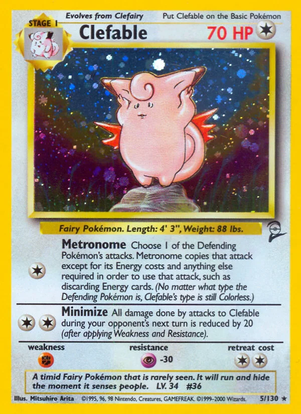 Clefable · Base Set 2