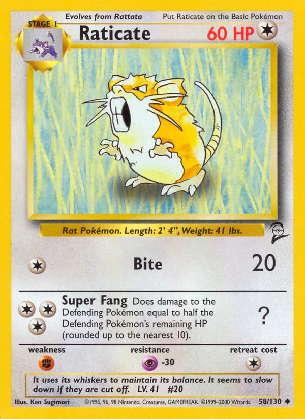 Raticate · Base Set 2