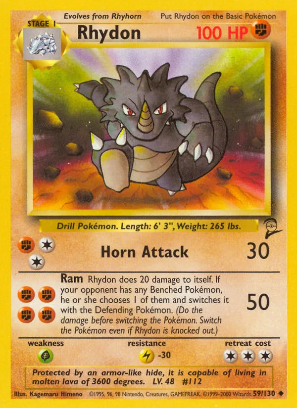 Rhydon · Base Set 2