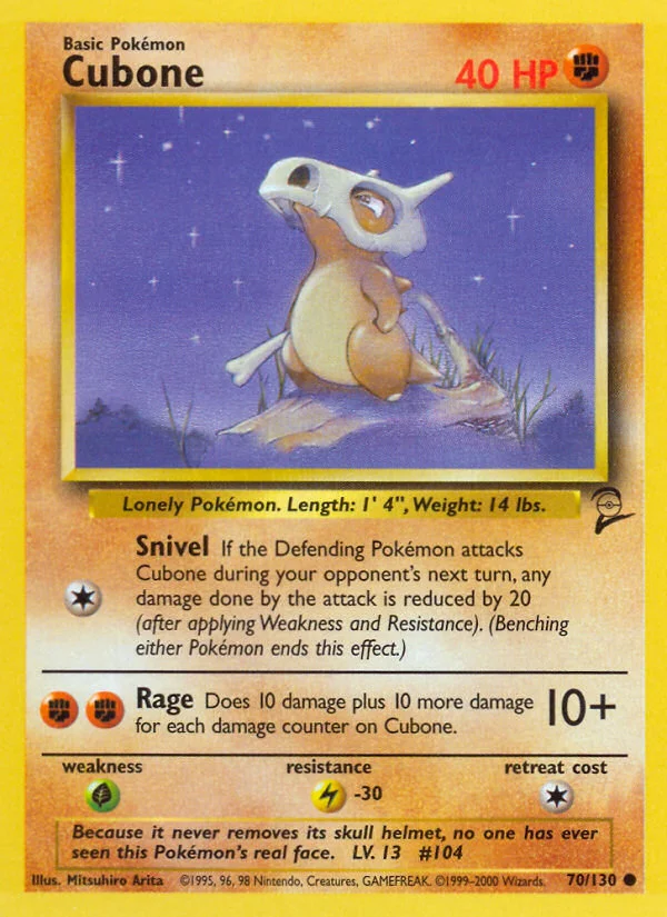 Cubone · Base Set 2