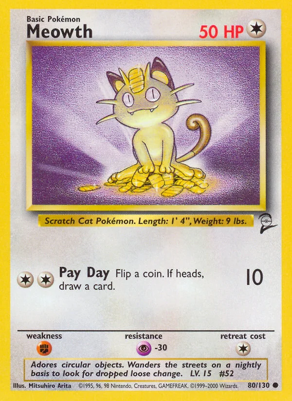 Meowth · Base Set 2