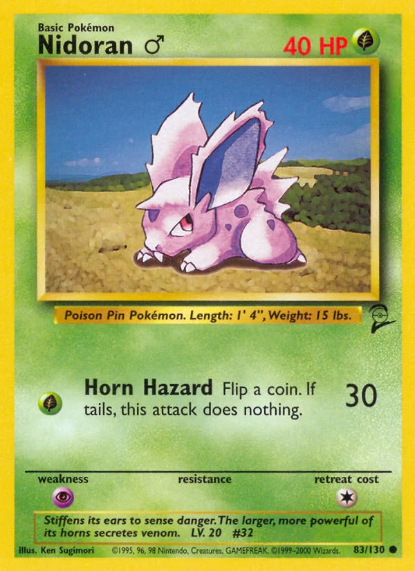 Nidoran ♂ · Base Set 2