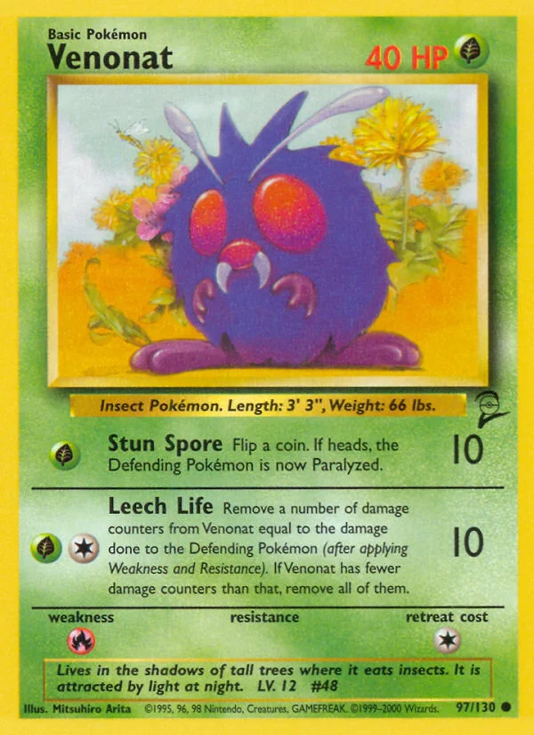 Venonat · Base Set 2