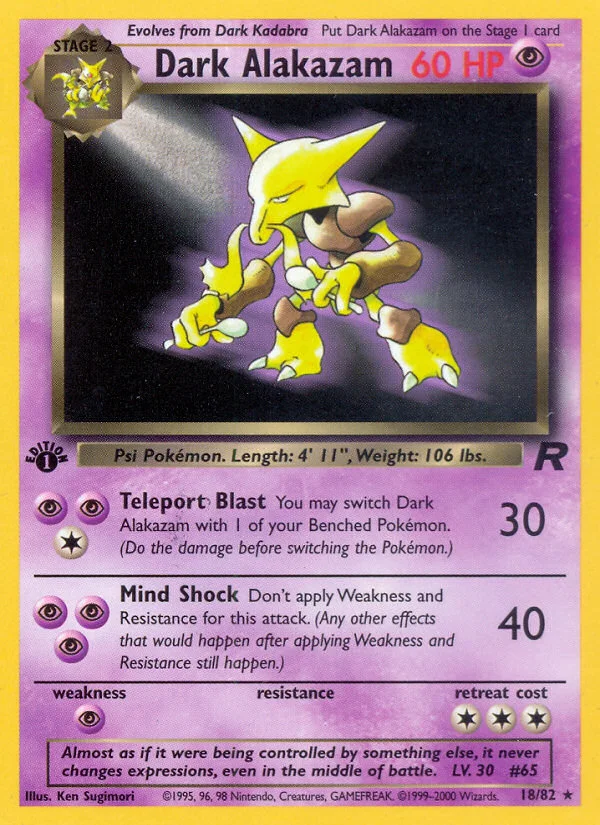 Dark Alakazam · Team Rocket