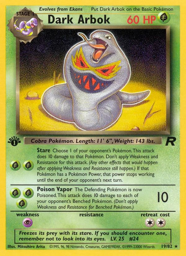 Dark Arbok · Team Rocket