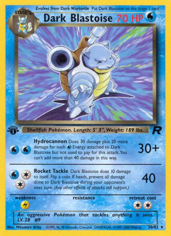 Dark Blastoise · Team Rocket