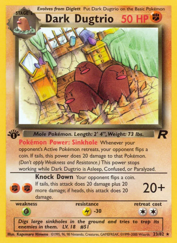 Dark Dugtrio · Team Rocket