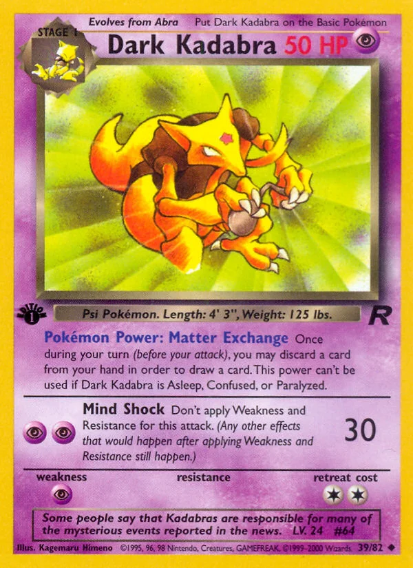 Dark Kadabra · Team Rocket