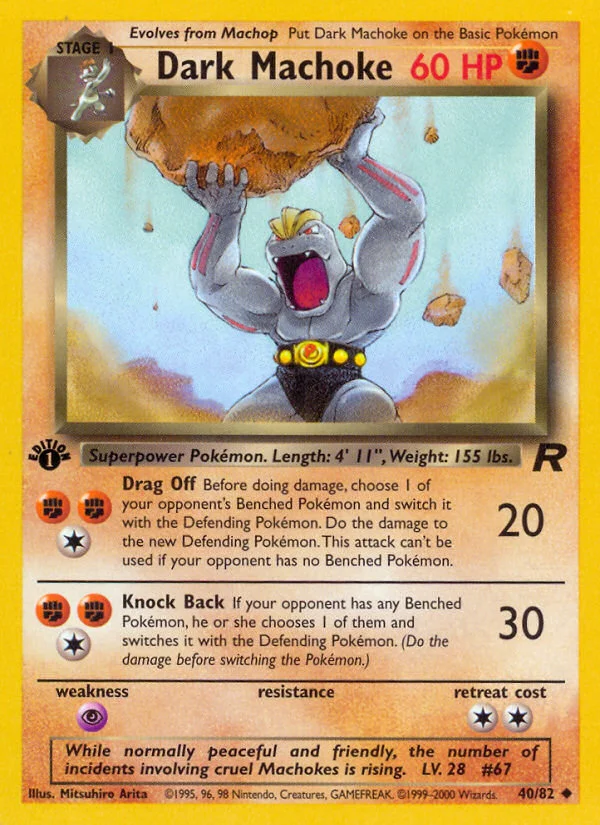 Dark Machoke · Team Rocket