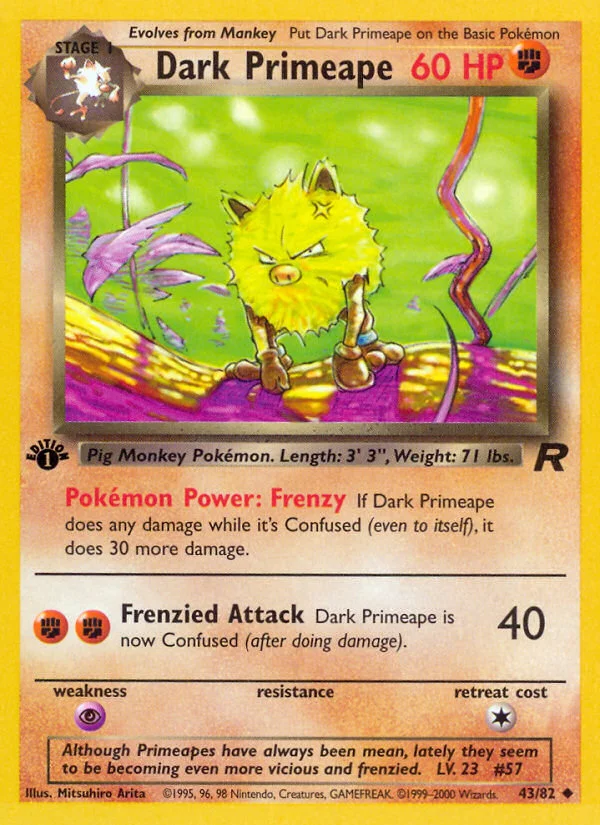 Dark Primeape · Team Rocket