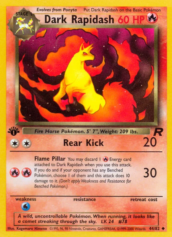 Dark Rapidash · Team Rocket