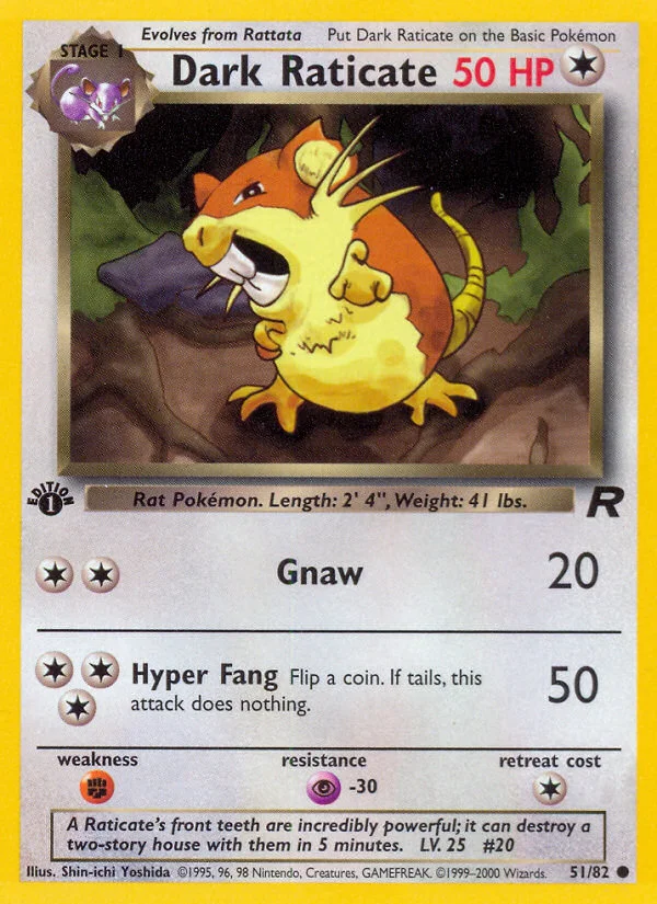 Dark Raticate · Team Rocket