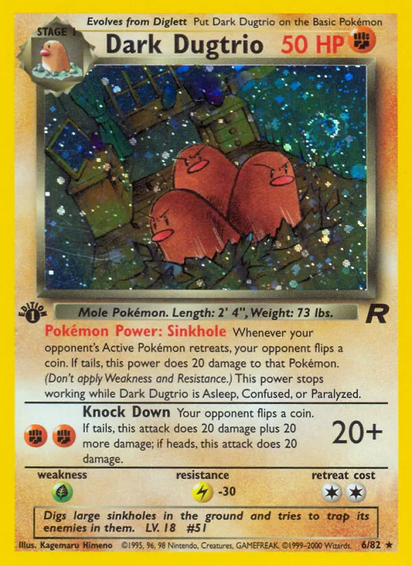 Dark Dugtrio · Team Rocket