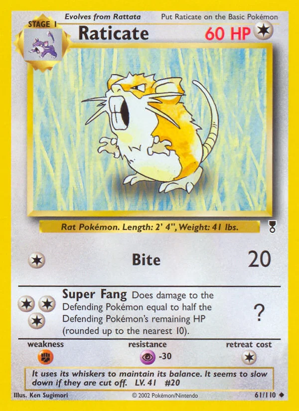 Raticate · Legendary Collection
