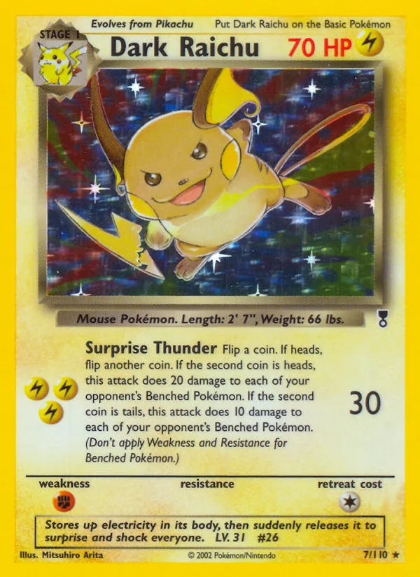 Dark Raichu · Legendary Collection