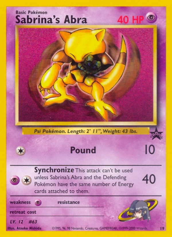 Sabrina's Abra · Wizards Black Star Promos