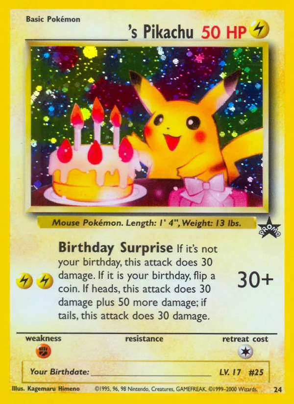 _____'s Pikachu · Wizards Black Star Promos