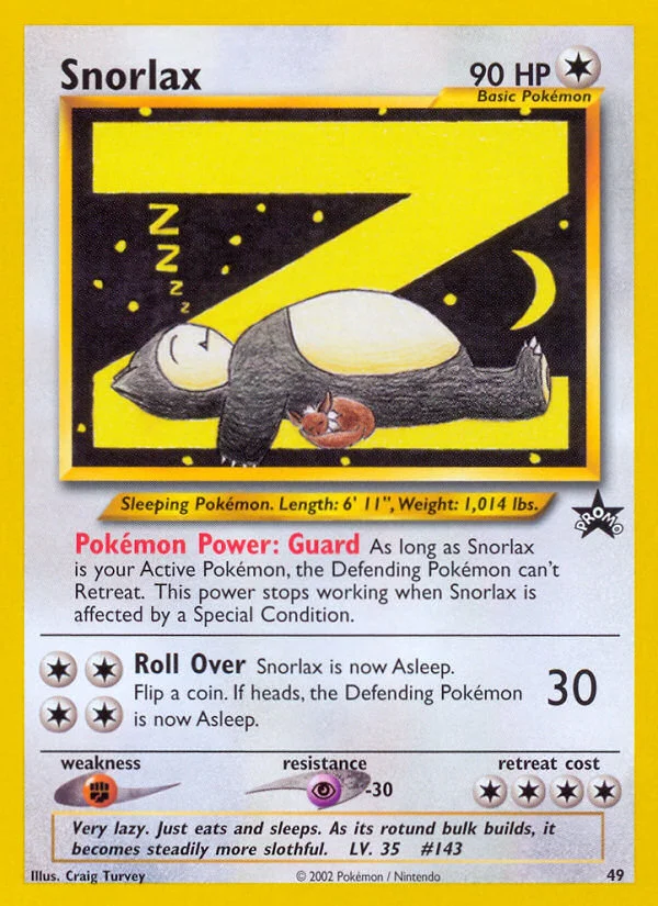Snorlax · Wizards Black Star Promos