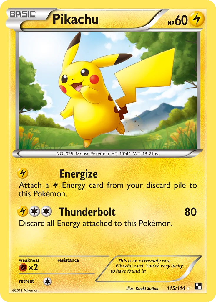Pikachu · Black & White