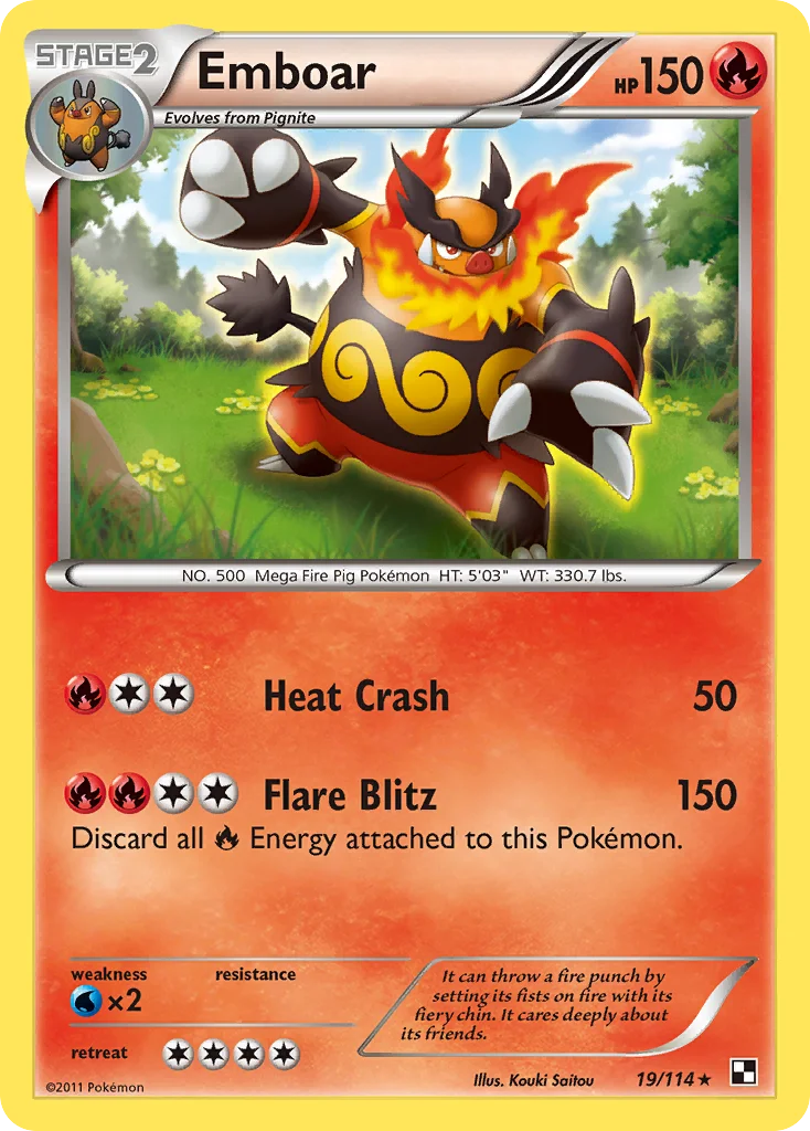 Emboar · Black & White
