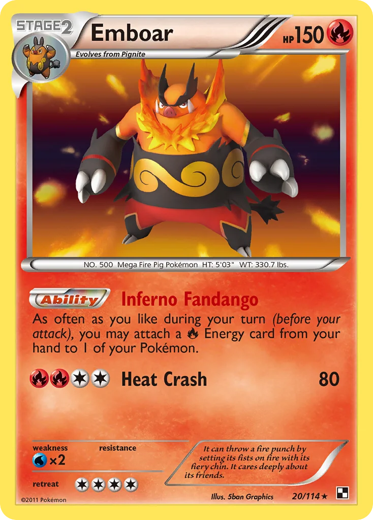 Emboar · Black & White