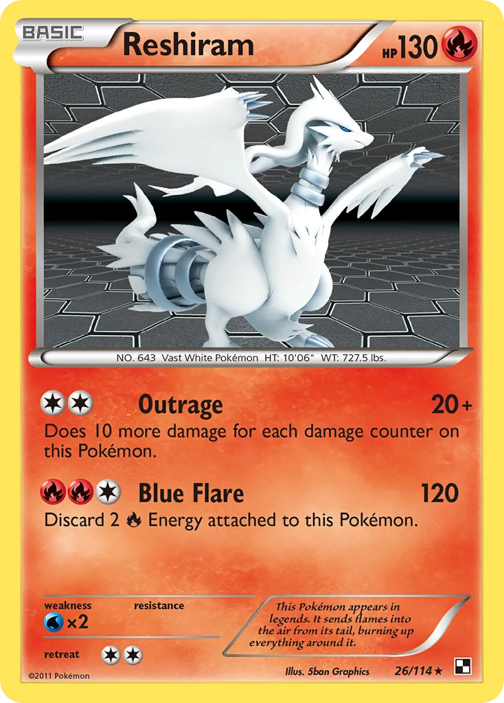 Reshiram · Black & White