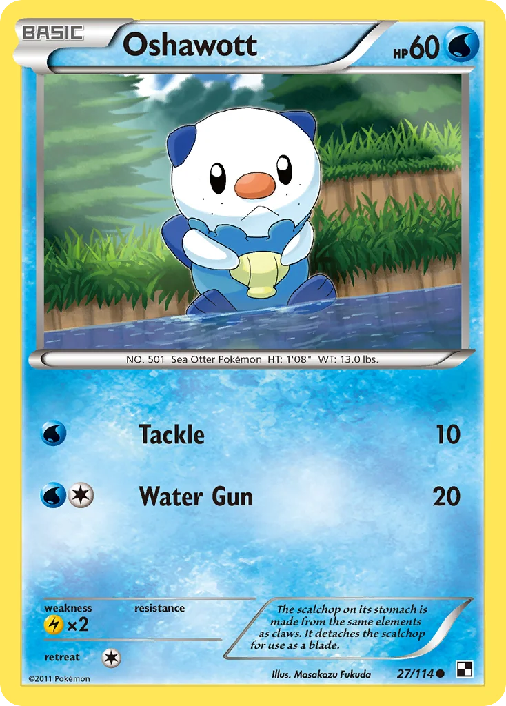 Oshawott · Black & White