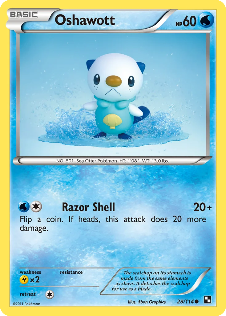 Oshawott · Black & White