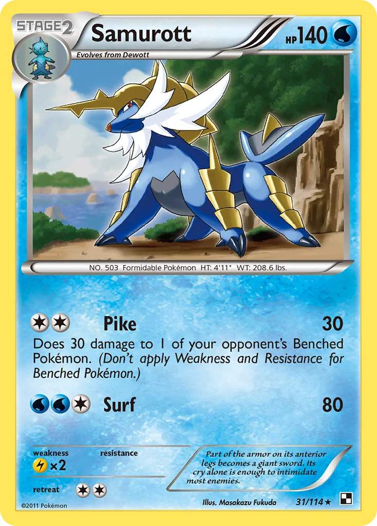 Samurott · Black & White