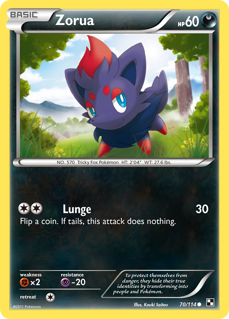 Zorua · Black & White