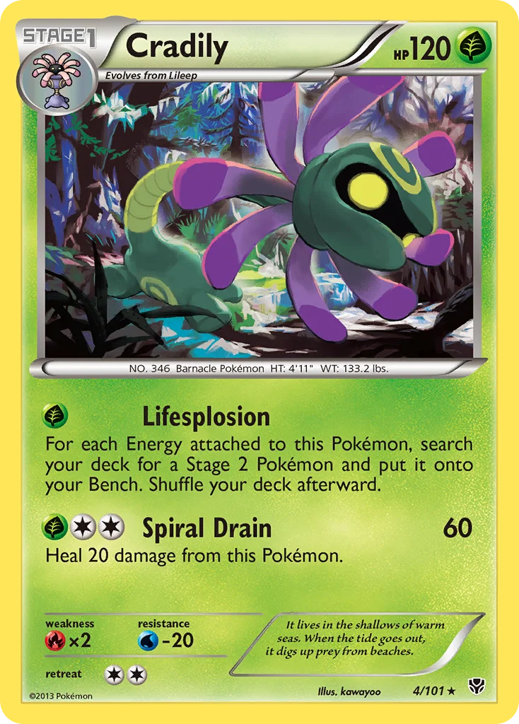 Cradily · Plasma Blast